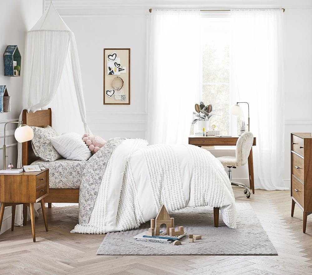 Pottery barn mid century bed deals